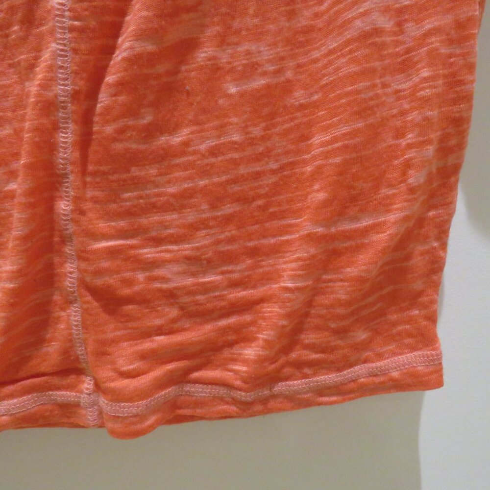 FREE PEOPLE WE THE FREE Astrid Neck Burnout Oversized Top in Lotus Red Boho L - Picture 10 of 14
